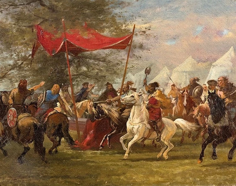 Ulpiano Checa - Scena di battaglia